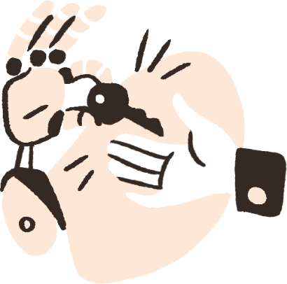 AI hand and human hand